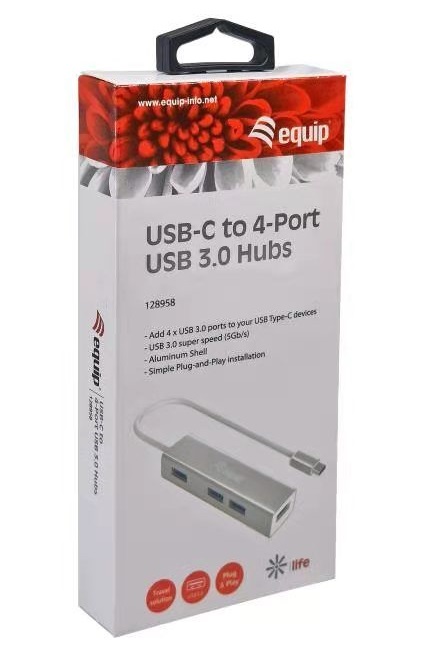 Hub USB-C Equip para 4 X USB 3.0 Cinza.jpg